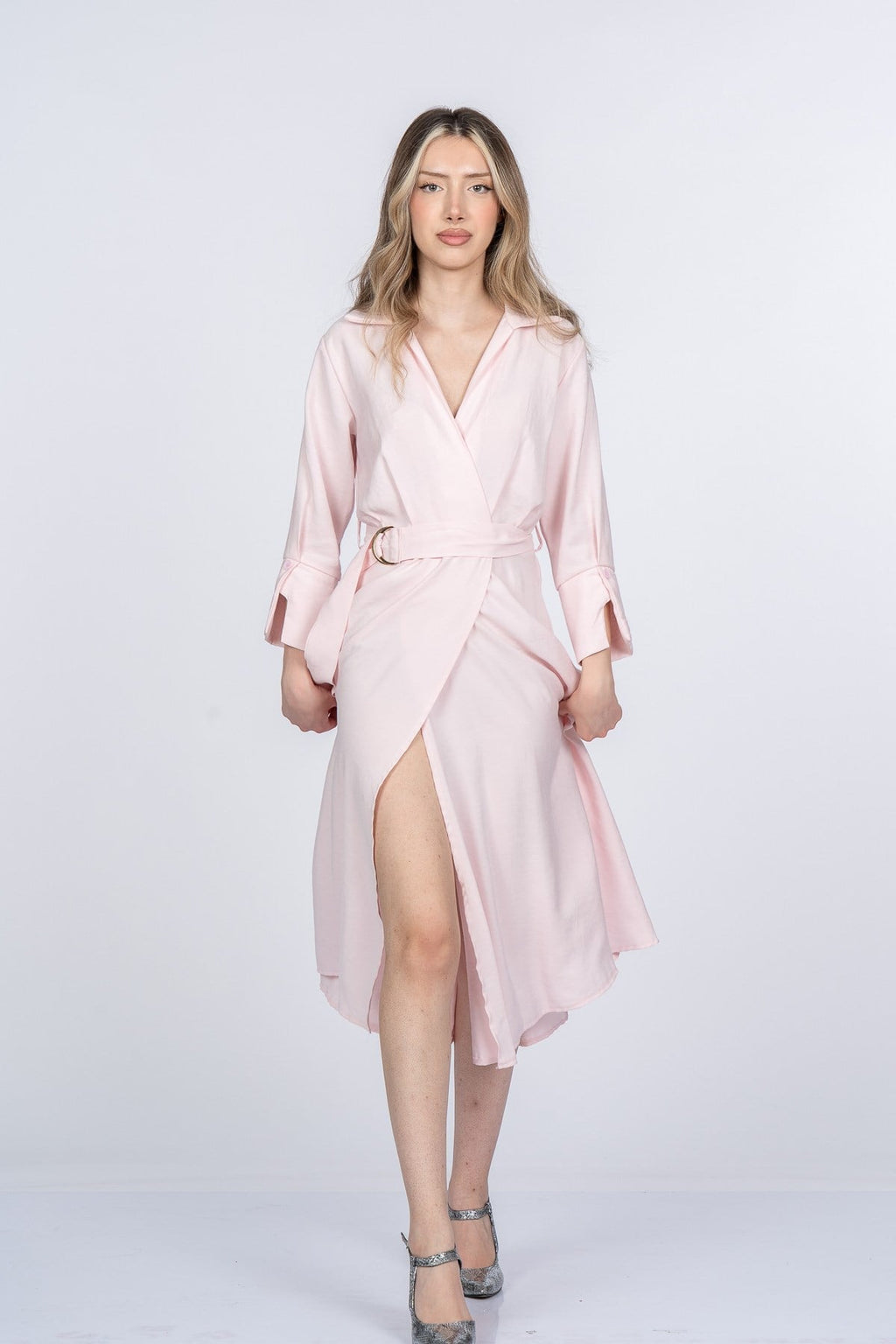MIKAYLA UZUN ELBİSE - PEMBE