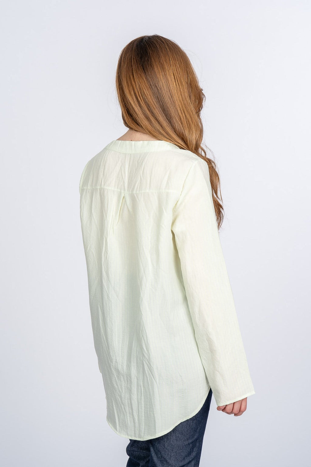 MOLLIE UZUN KOLLU BLUZ - YESIL