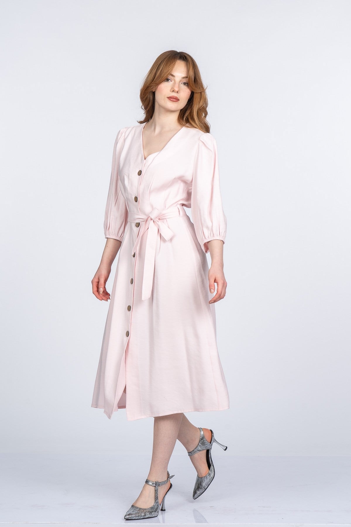 MONTANA UZUN ELBİSE - PEMBE