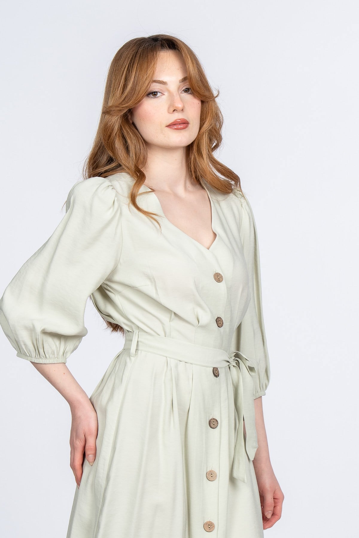 MONTANA UZUN ELBİSE - MINT