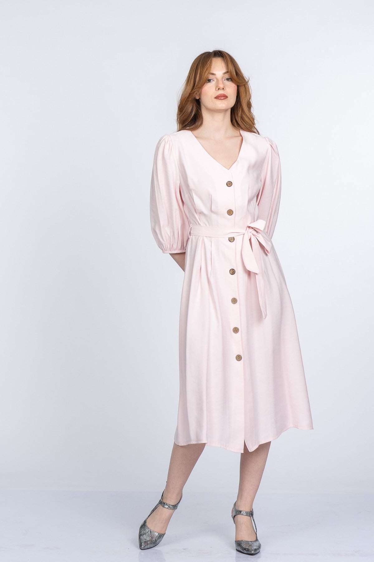 MONTANA UZUN ELBİSE - PEMBE