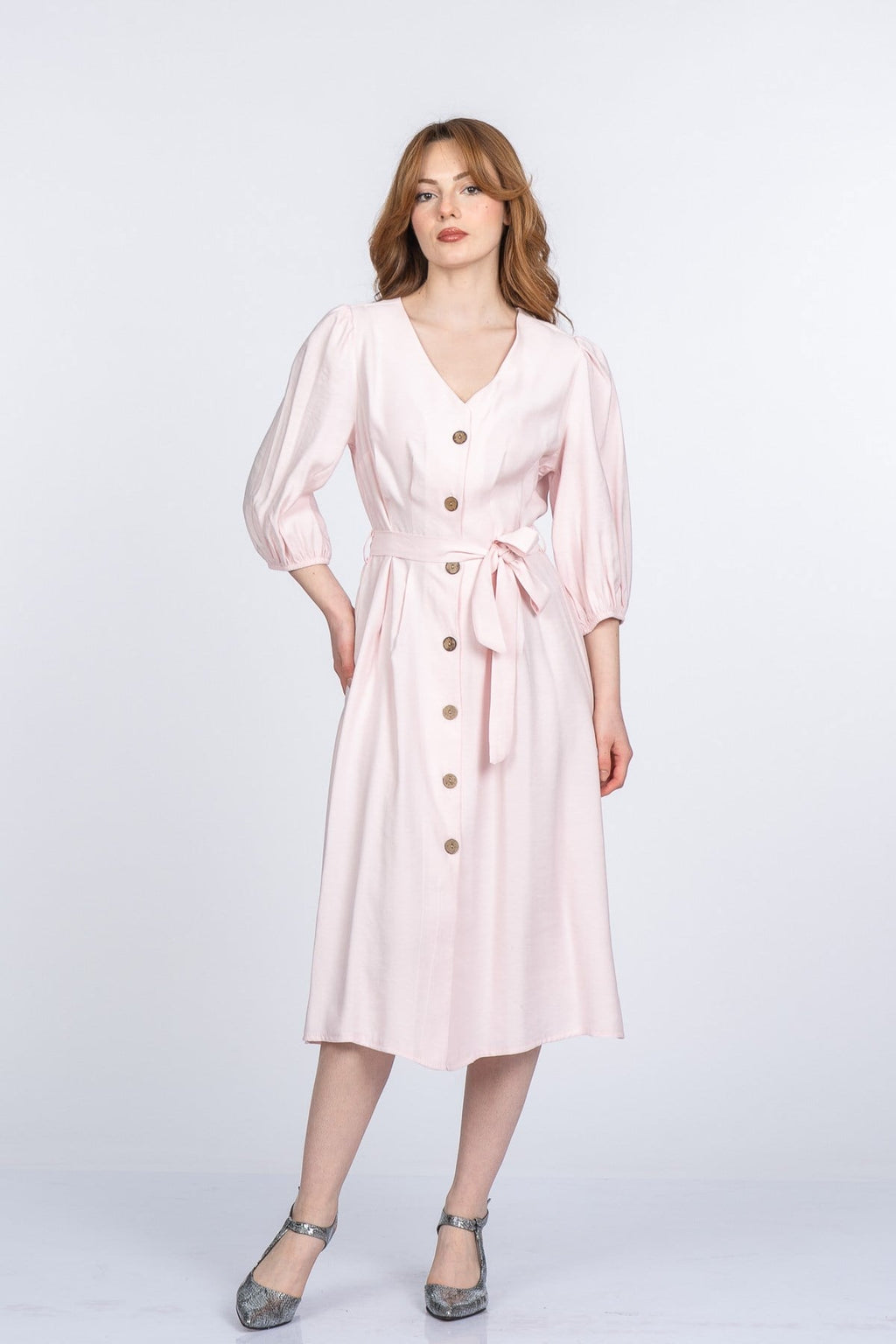 MONTANA UZUN ELBİSE - PEMBE