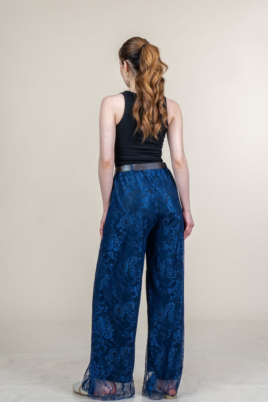 MORGAN DANTELLİ TÜL PANTOLON - LACI