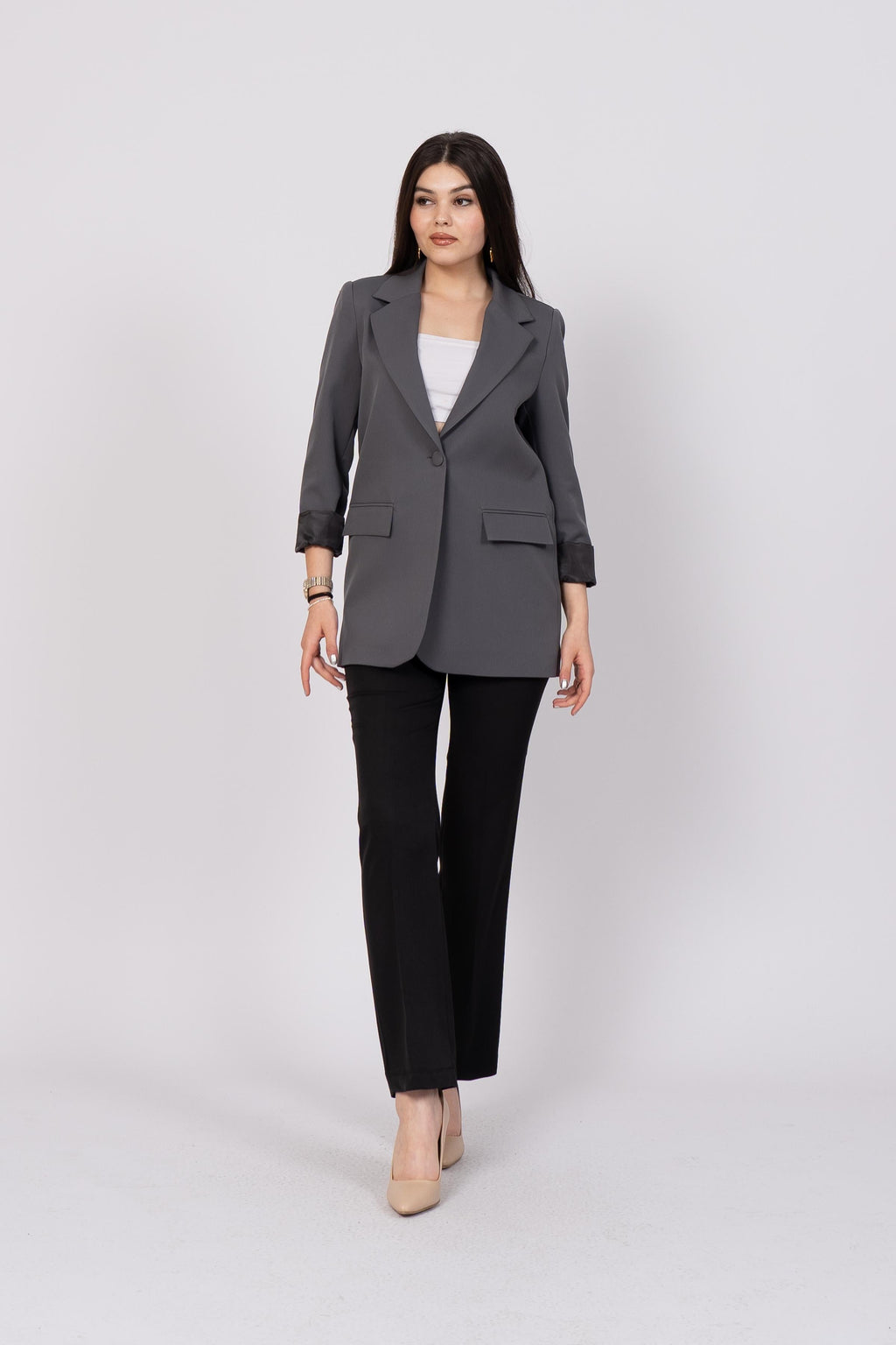 MORGAN KLASİK BLAZER CEKET - ANTRASİT