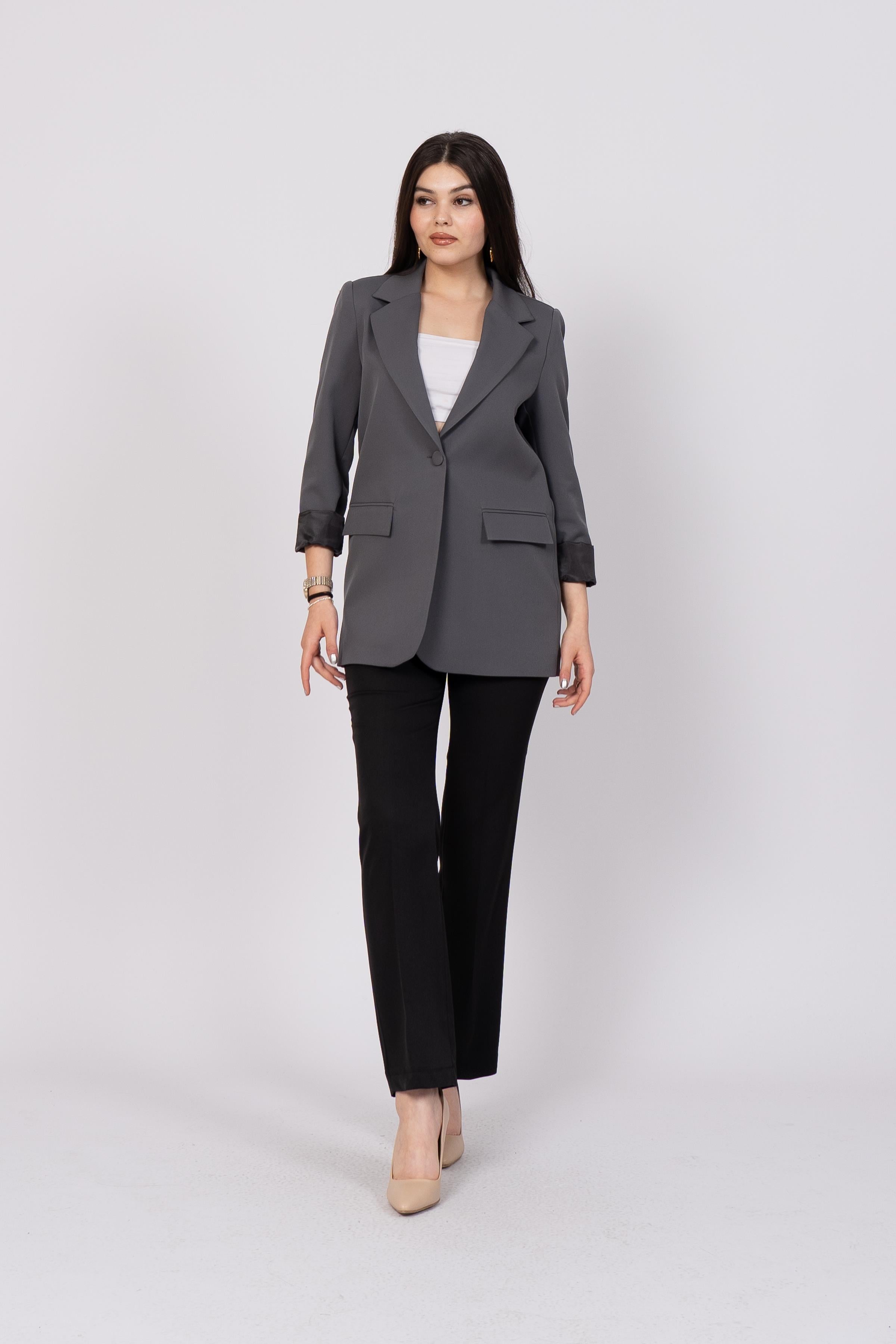 MORGAN KLASİK BLAZER CEKET - ANTRASİT