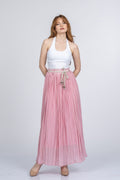NATALIE BELİ LASTİKLİ ETEK - PEMBE