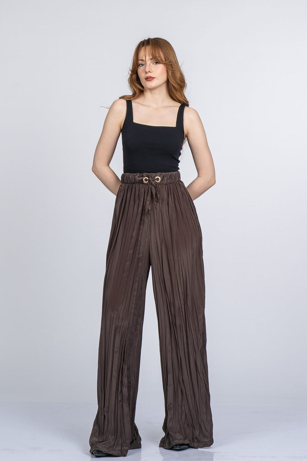 NATALY BOL PANTOLON - KAHVE