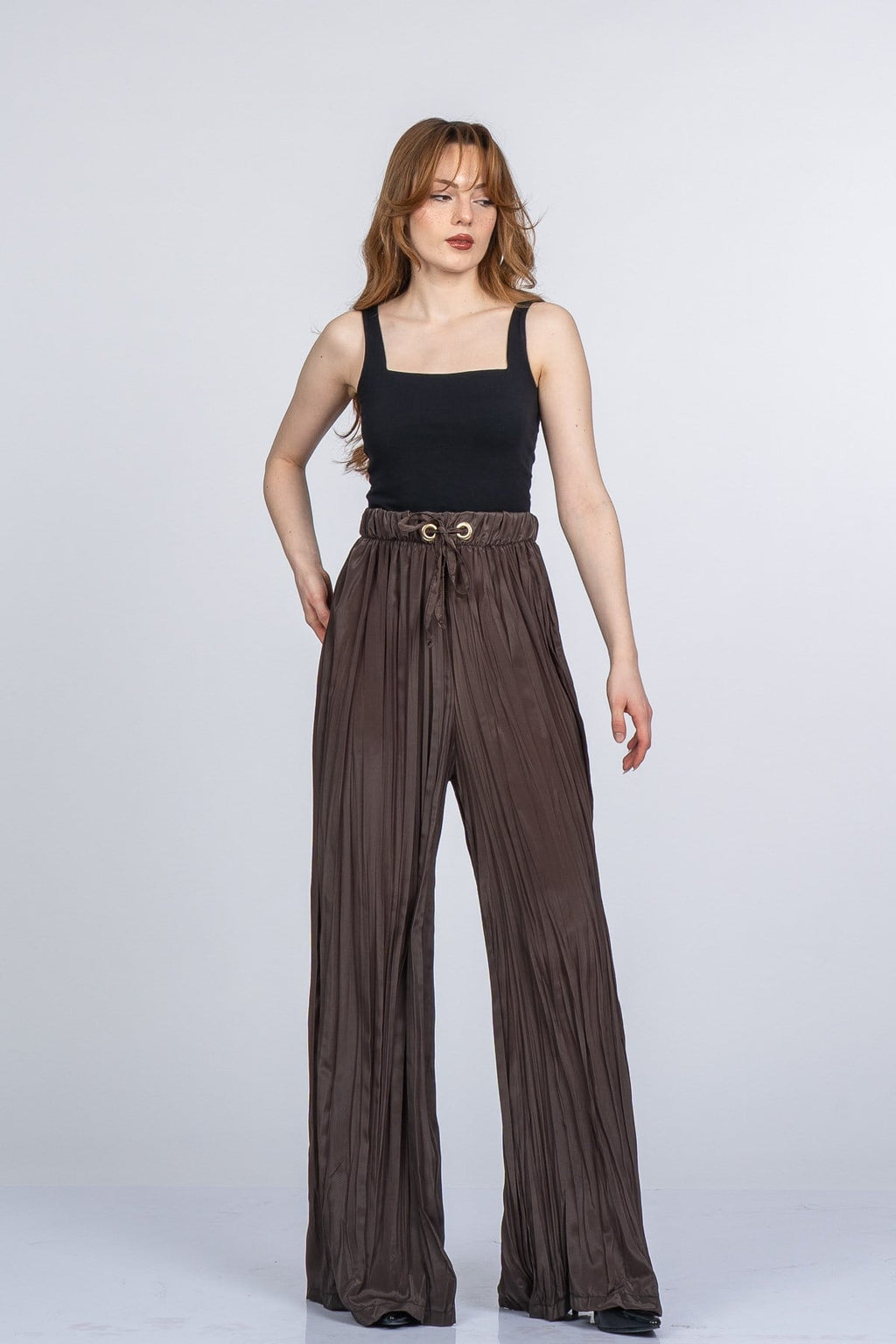 NATALY BOL PANTOLON - KAHVE