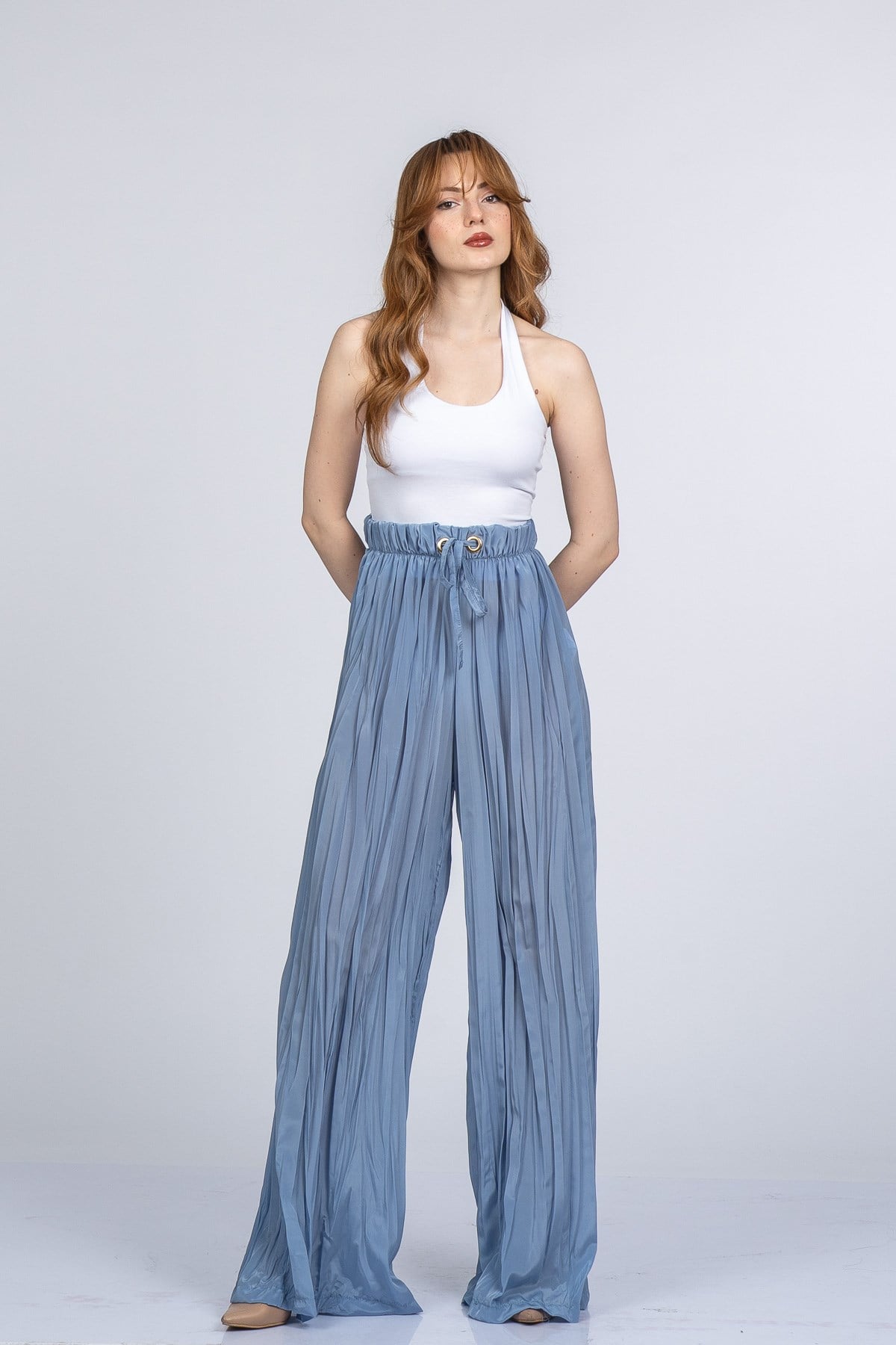 NATALY BOL PANTOLON - MAVİ