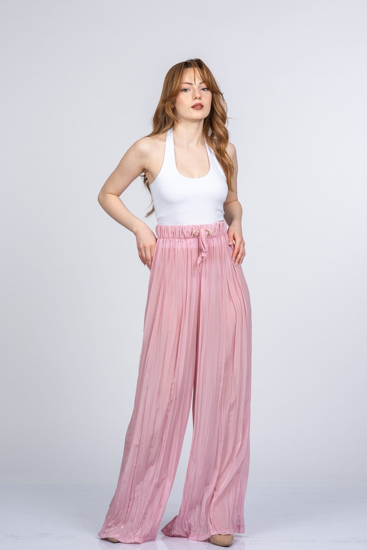 NATALY BOL PANTOLON - PEMBE