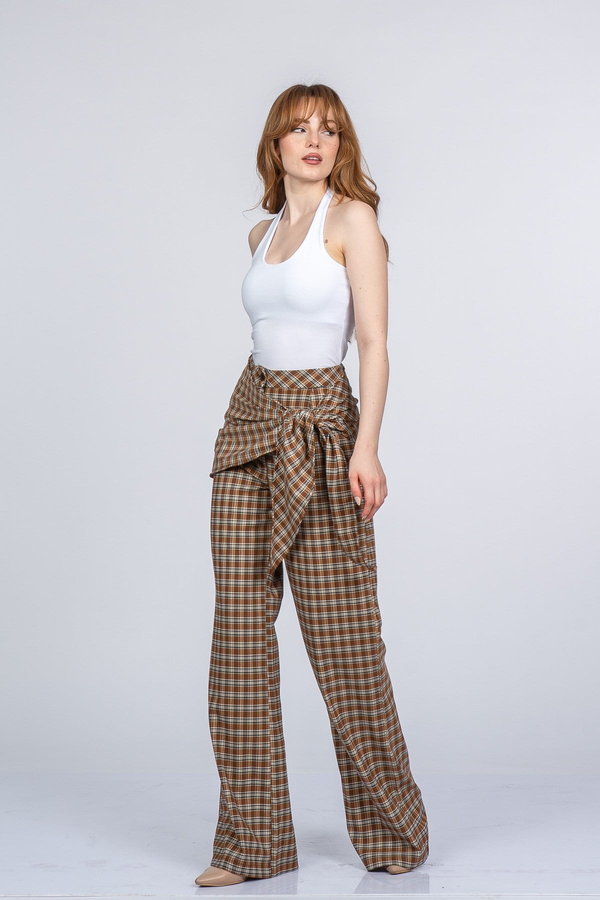 NIA EKOSE PANTOLON - EKOSE - KARELİ