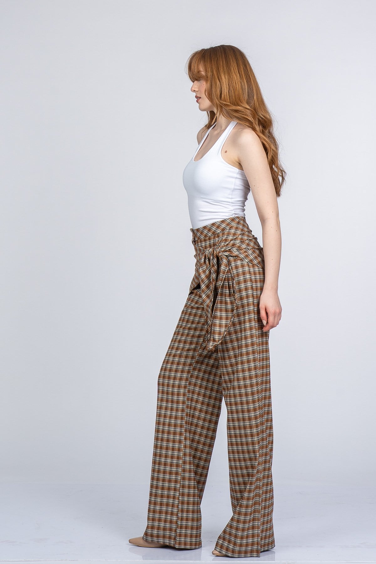 NIA EKOSE PANTOLON - EKOSE - KARELİ