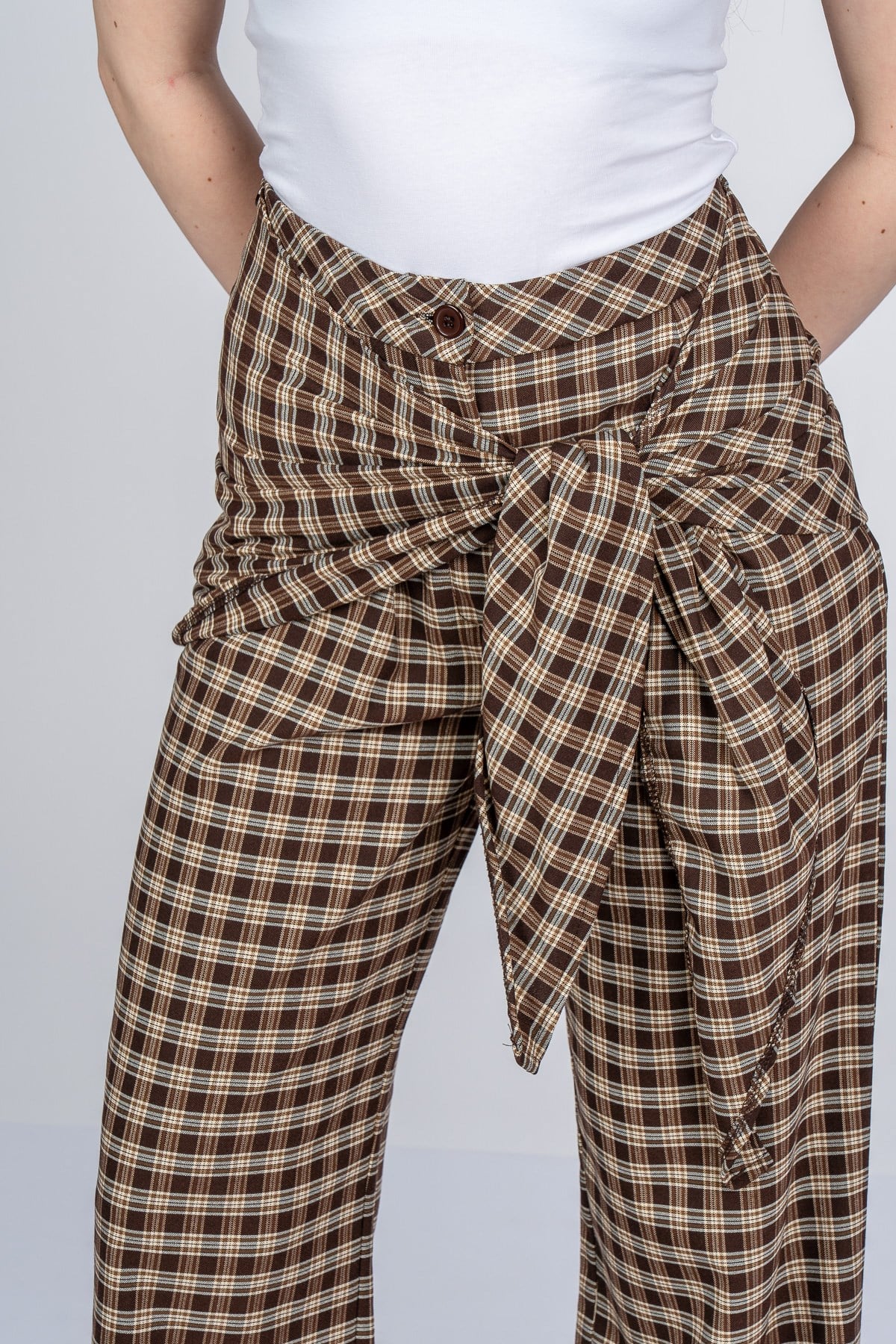 NIA EKOSE PANTOLON - EKOSE - KARELİ