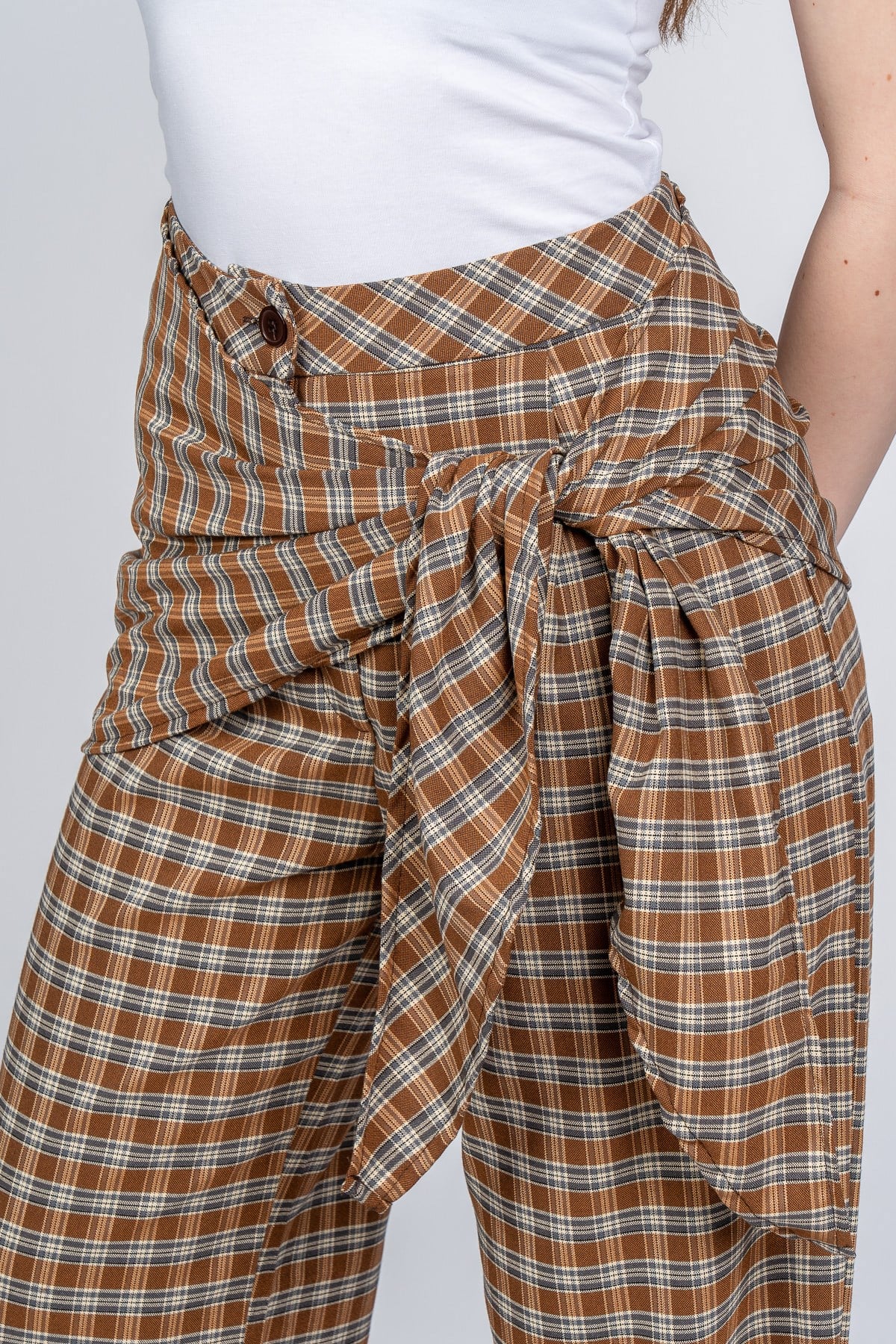 NIA EKOSE PANTOLON - EKOSE - KARELİ