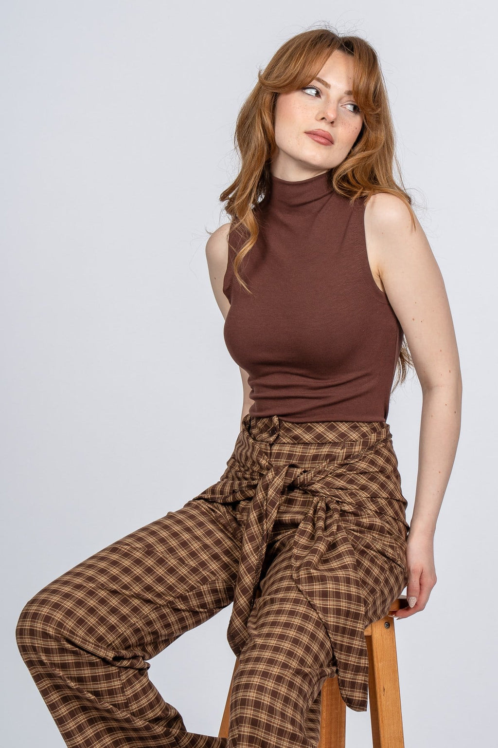 NIA EKOSE PANTOLON - EKOSE - KARELİ