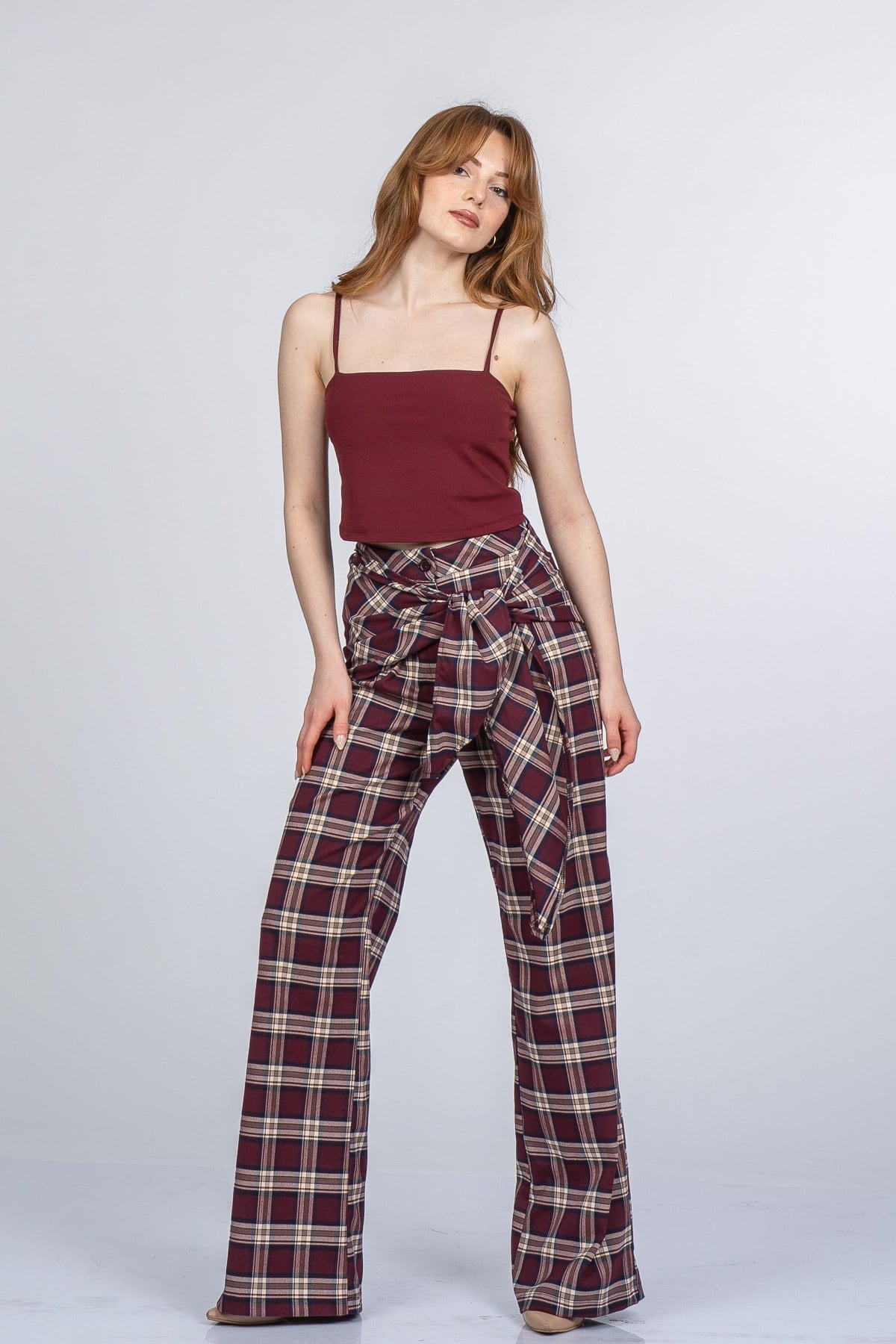 NIA EKOSE PANTOLON - EKOSE - KARELİ