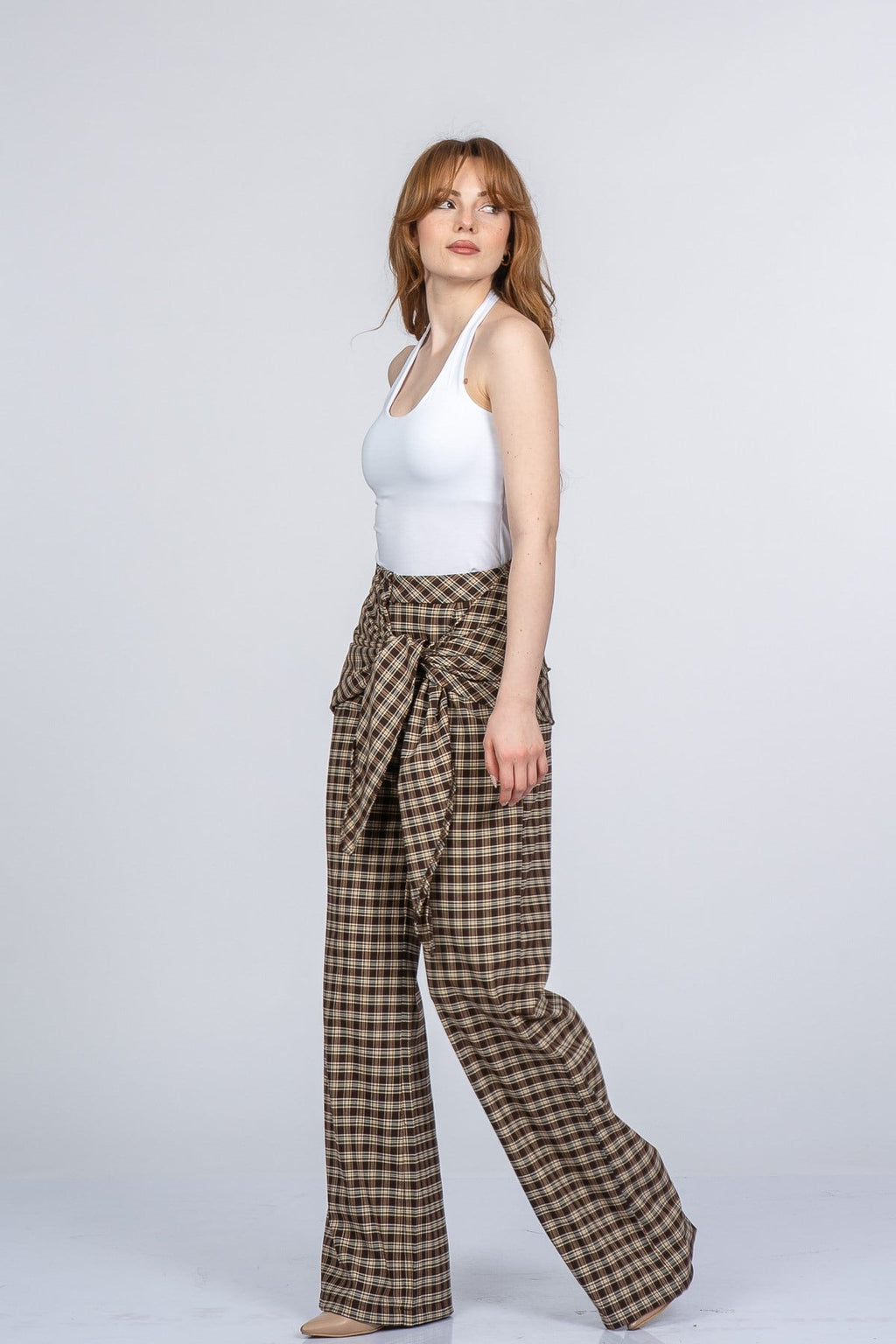 NIA EKOSE PANTOLON - EKOSE - KARELİ