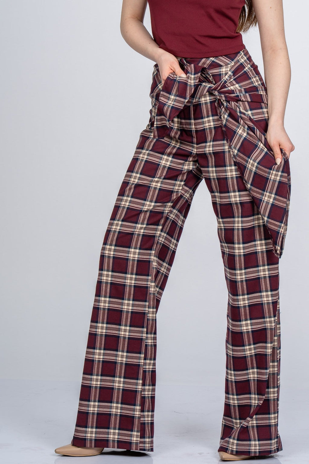 NIA EKOSE PANTOLON - EKOSE - KARELİ