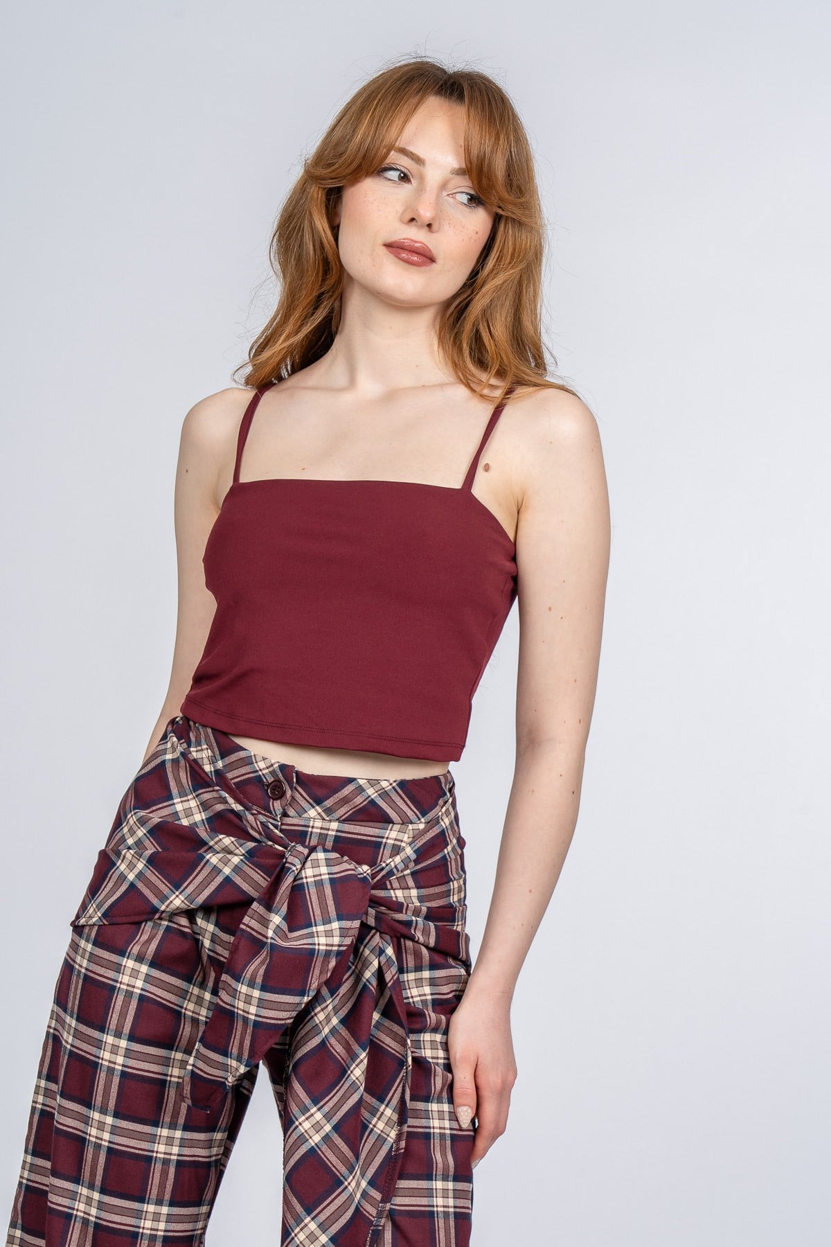 NIA EKOSE PANTOLON - EKOSE - KARELİ