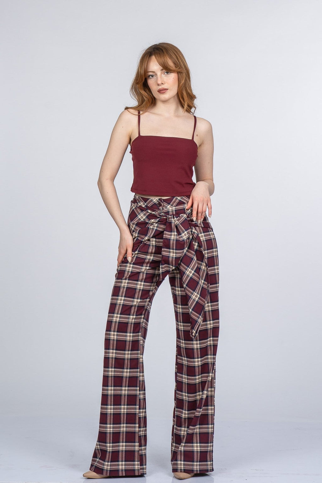 NIA EKOSE PANTOLON - EKOSE - KARELİ