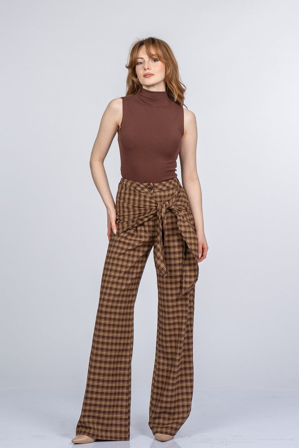 NIA EKOSE PANTOLON - EKOSE - KARELİ