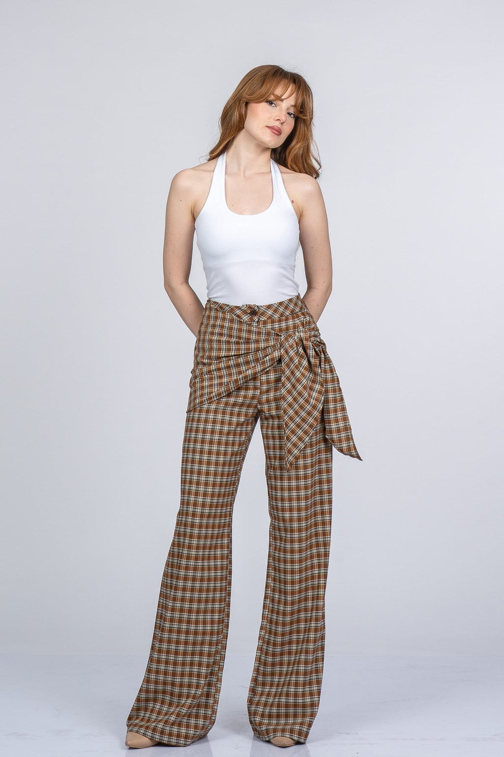 NIA EKOSE PANTOLON - EKOSE - KARELİ