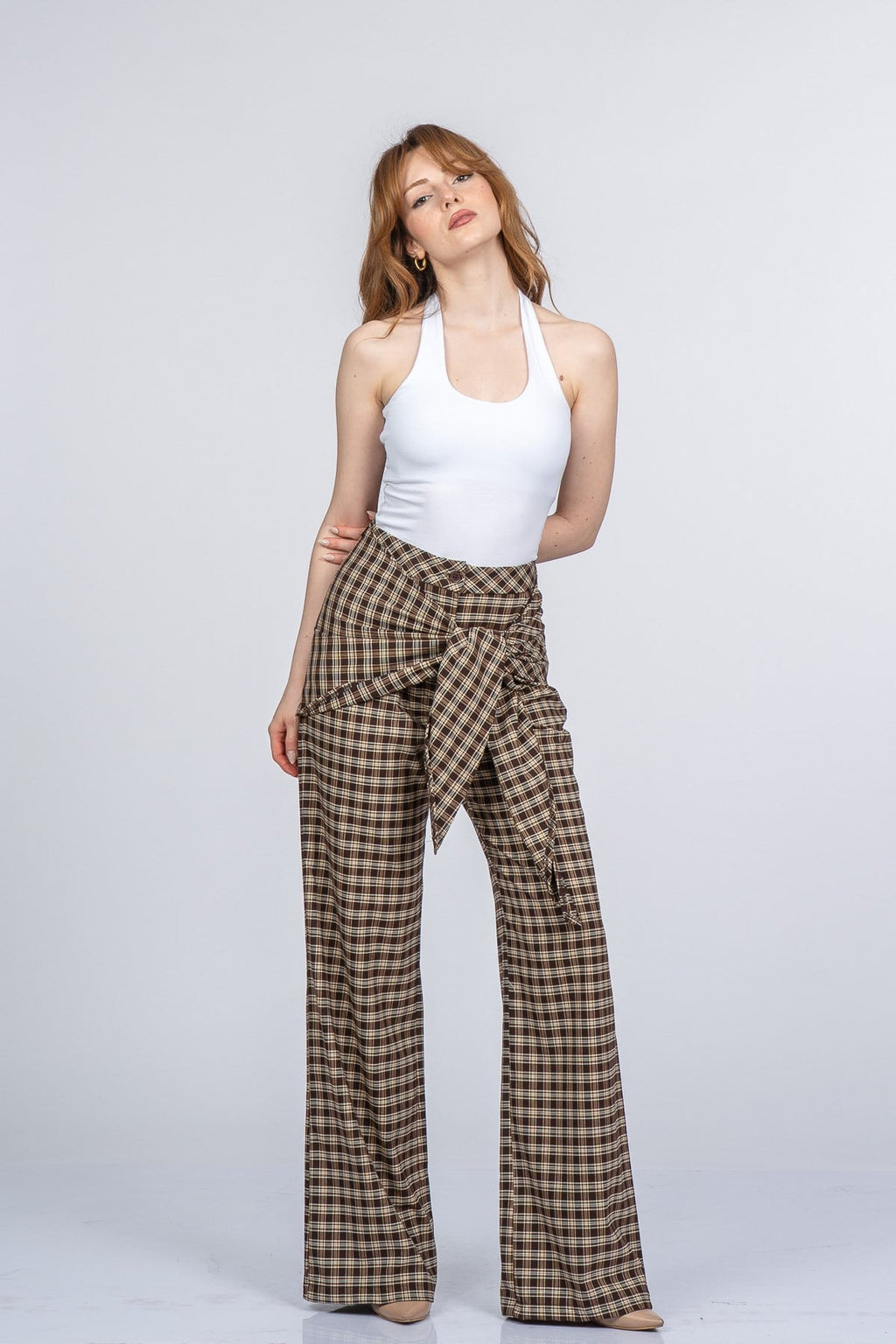NIA EKOSE PANTOLON - EKOSE - KARELİ