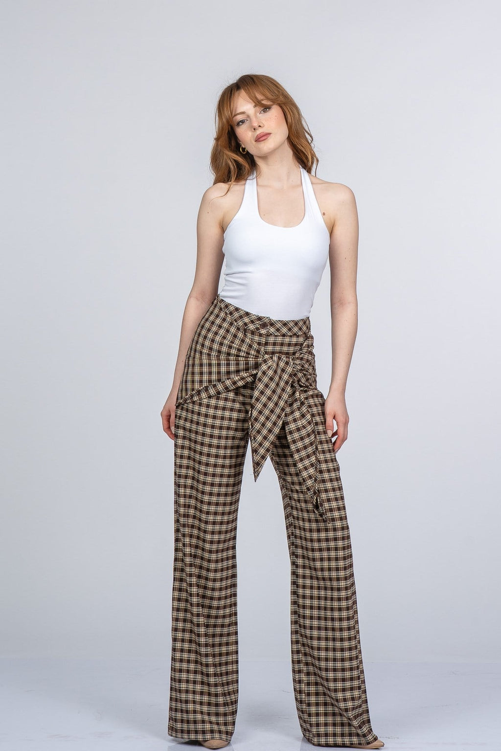 NIA EKOSE PANTOLON - EKOSE - KARELİ