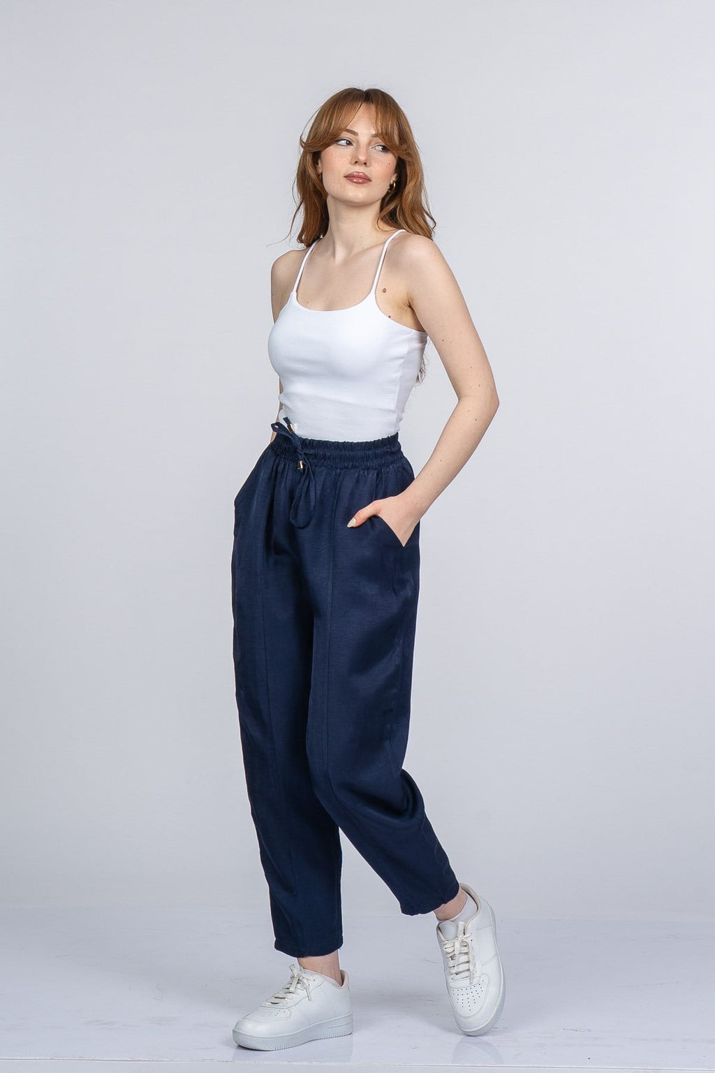NICOLETTE BEL LASTİKLİ PANTOLON - LACI