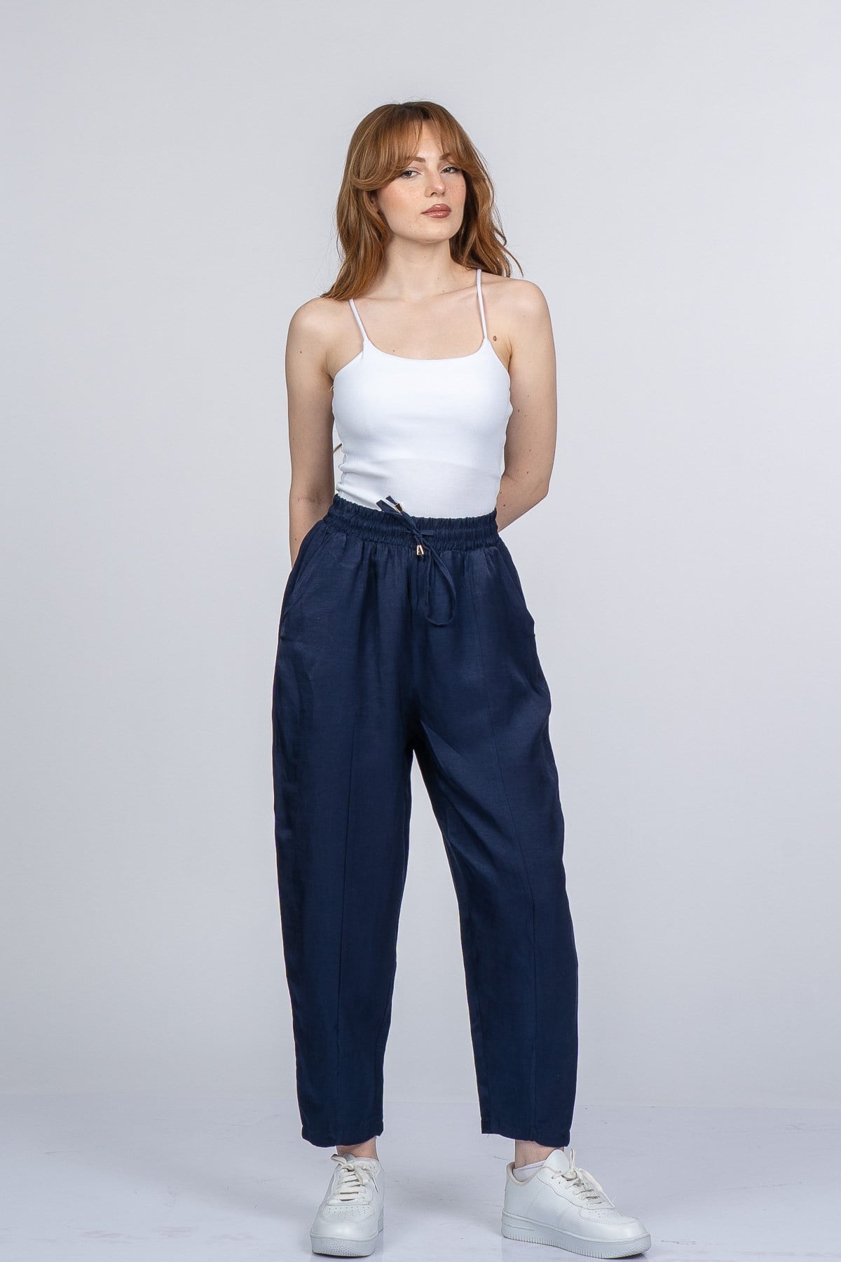 NICOLETTE BEL LASTİKLİ PANTOLON - LACI