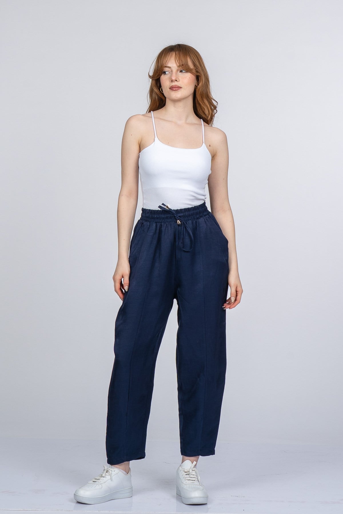 NICOLETTE BEL LASTİKLİ PANTOLON - LACI