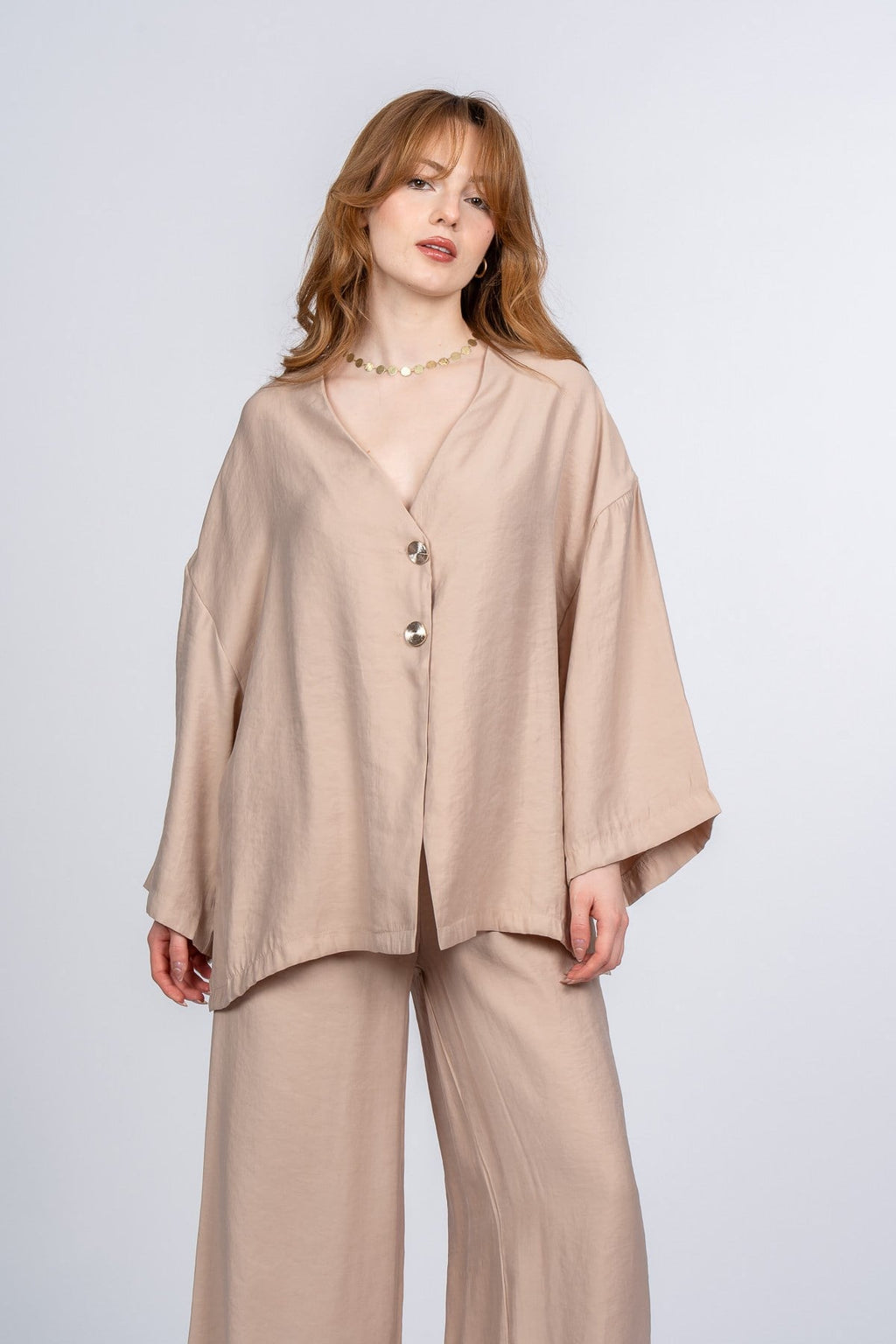 PAIGE OVERSIZE İKİLİ TAKIM - BEJ
