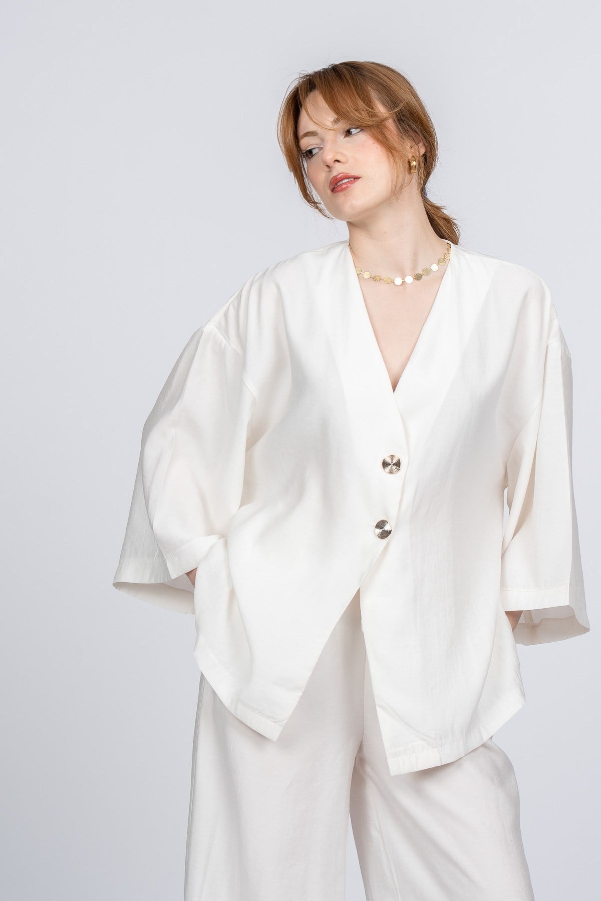 PAIGE OVERSIZE İKİLİ TAKIM - EKRU