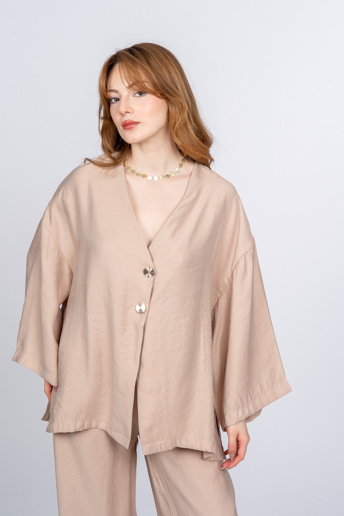 PAIGE OVERSIZE İKİLİ TAKIM - BEJ
