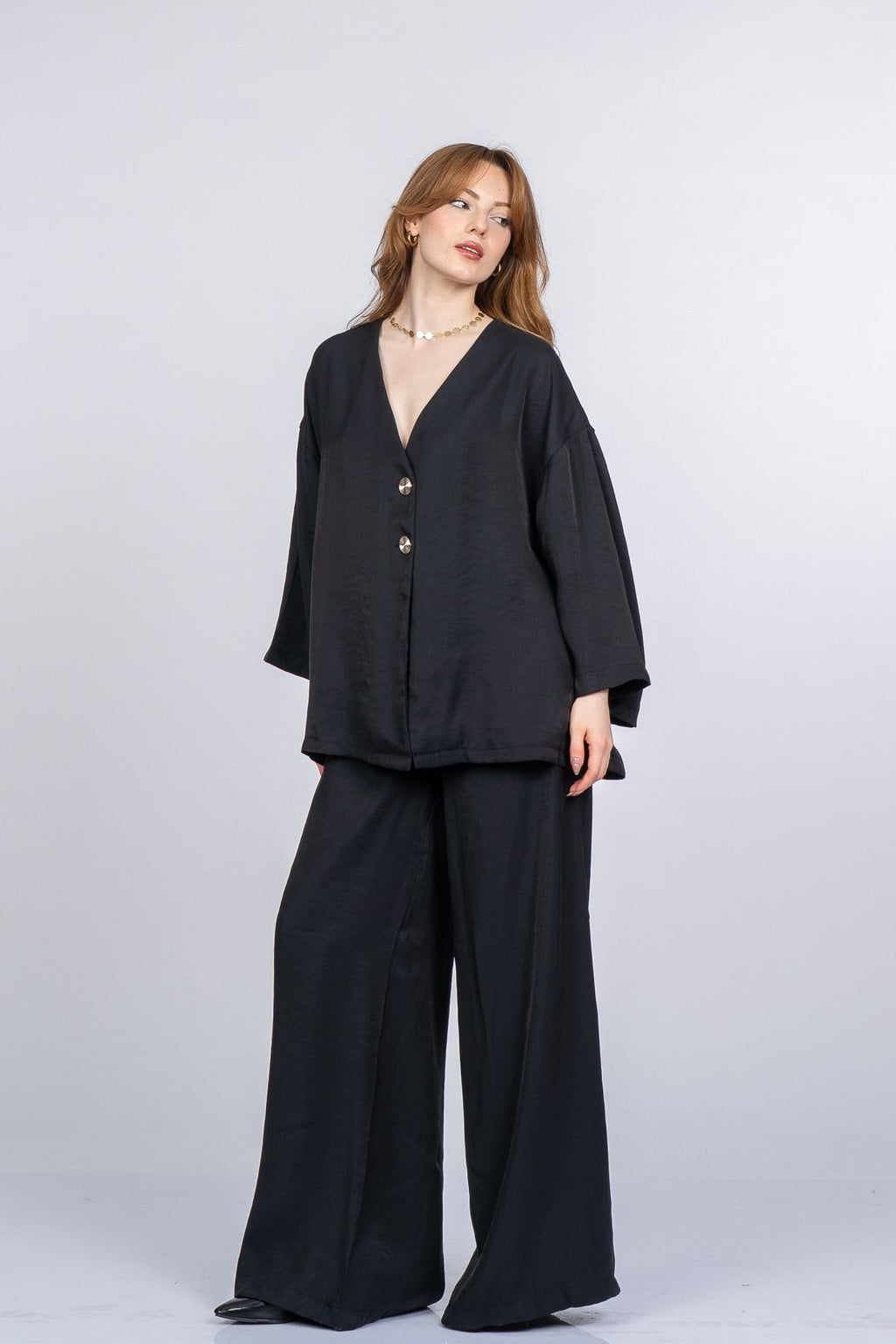 PAIGE OVERSIZE İKİLİ TAKIM - SIYAH