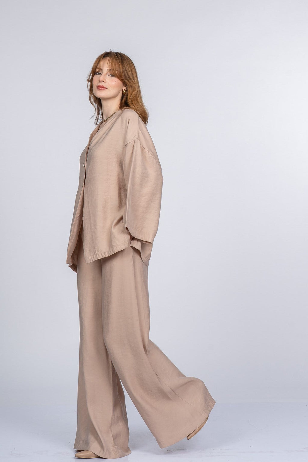 PAIGE OVERSIZE İKİLİ TAKIM - BEJ