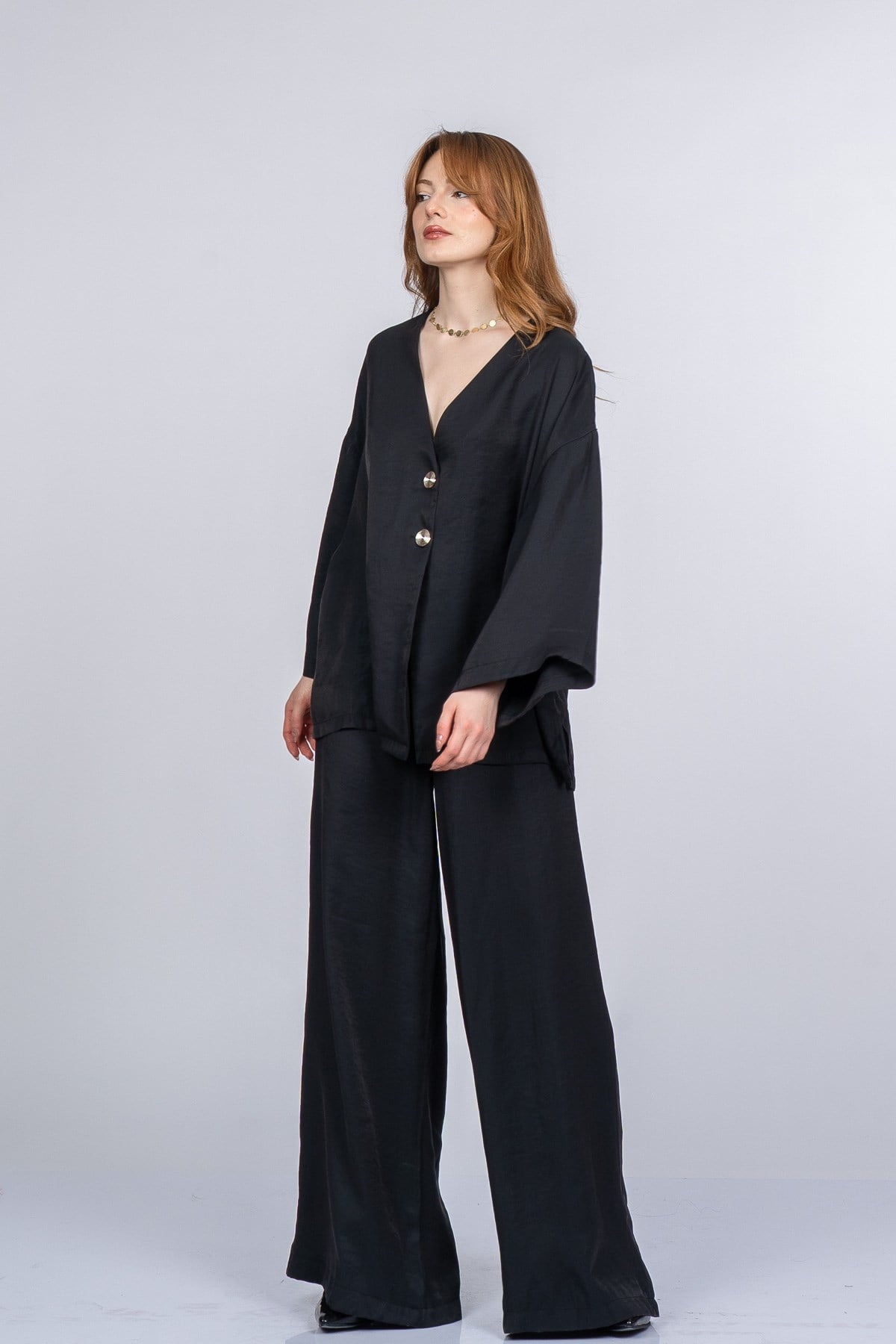 PAIGE OVERSIZE İKİLİ TAKIM - SIYAH