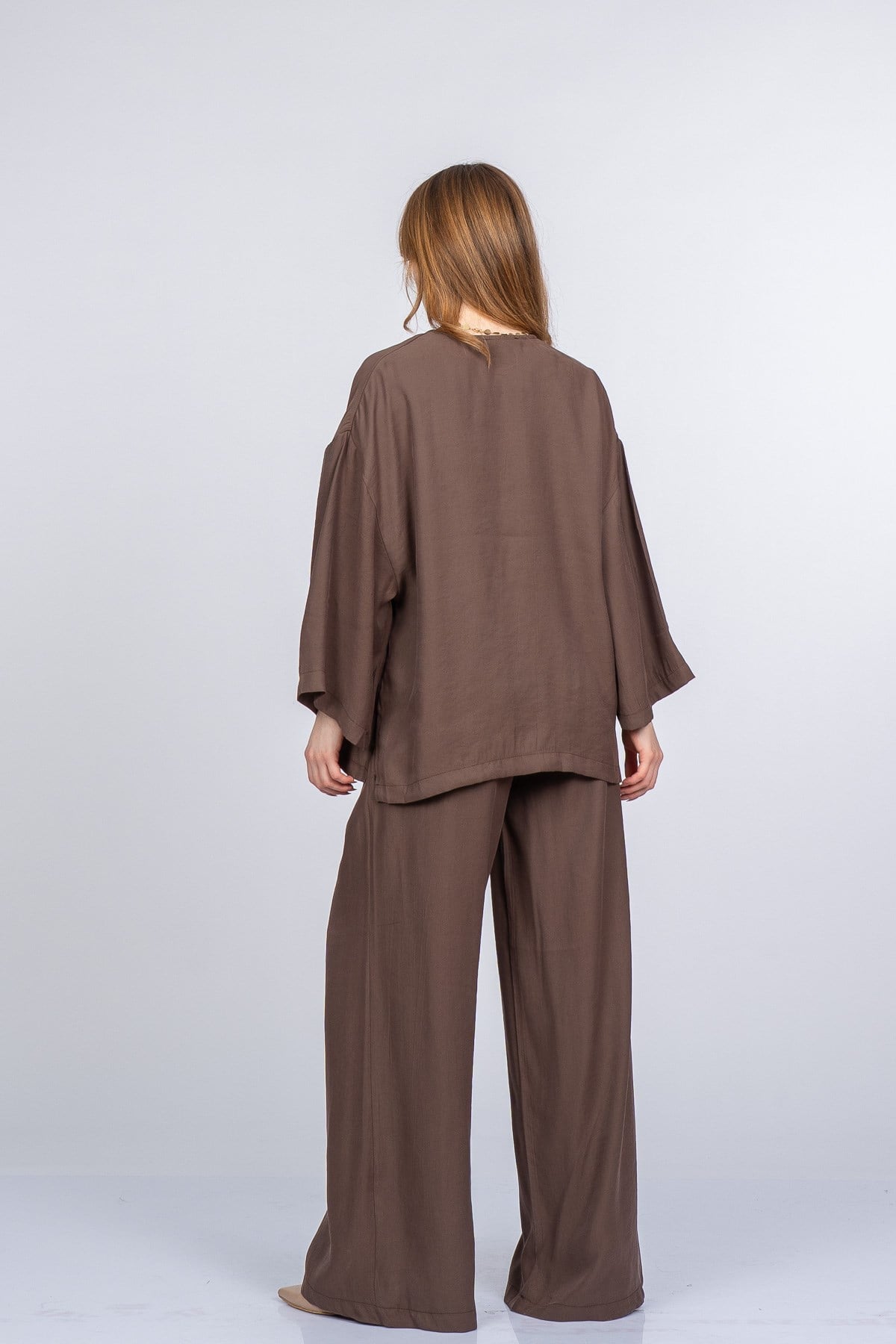 PAIGE OVERSIZE İKİLİ TAKIM - KAHVE