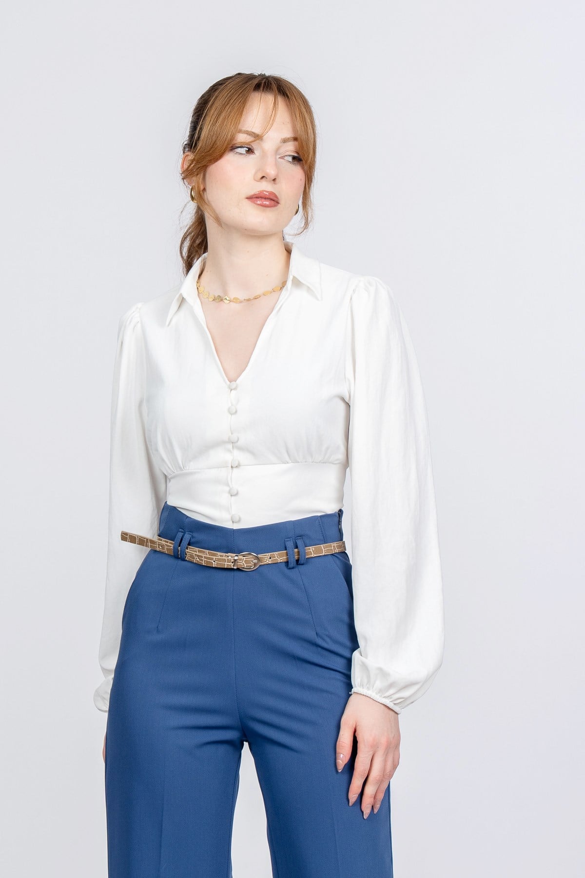 PALOMA KEMERLİ PANTOLON - LACI