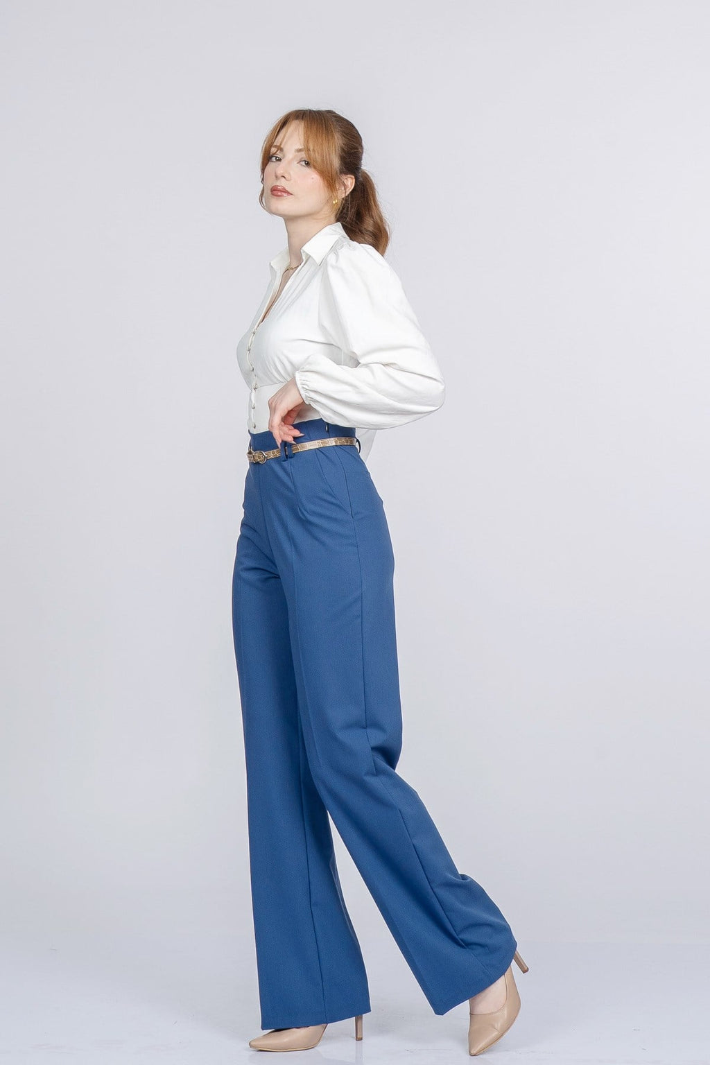 PALOMA KEMERLİ PANTOLON - LACI