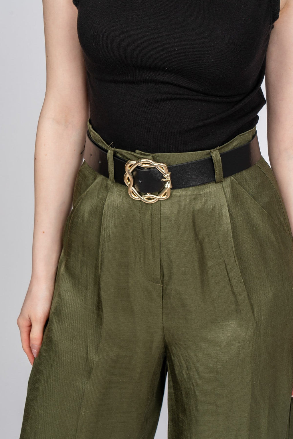 PATRICIA KEMERLİ PANTOLON - HAKİ