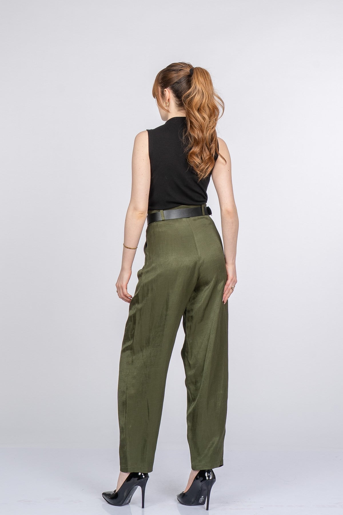 PATRICIA KEMERLİ PANTOLON - HAKİ