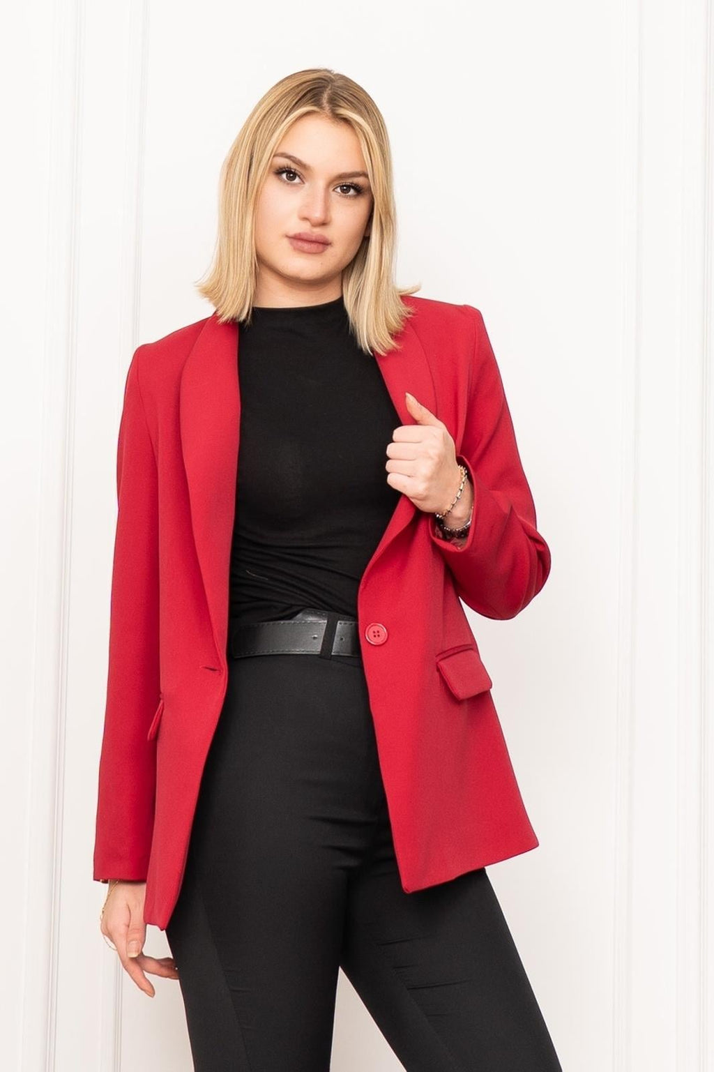 PEARL FİT CEKET - BORDO