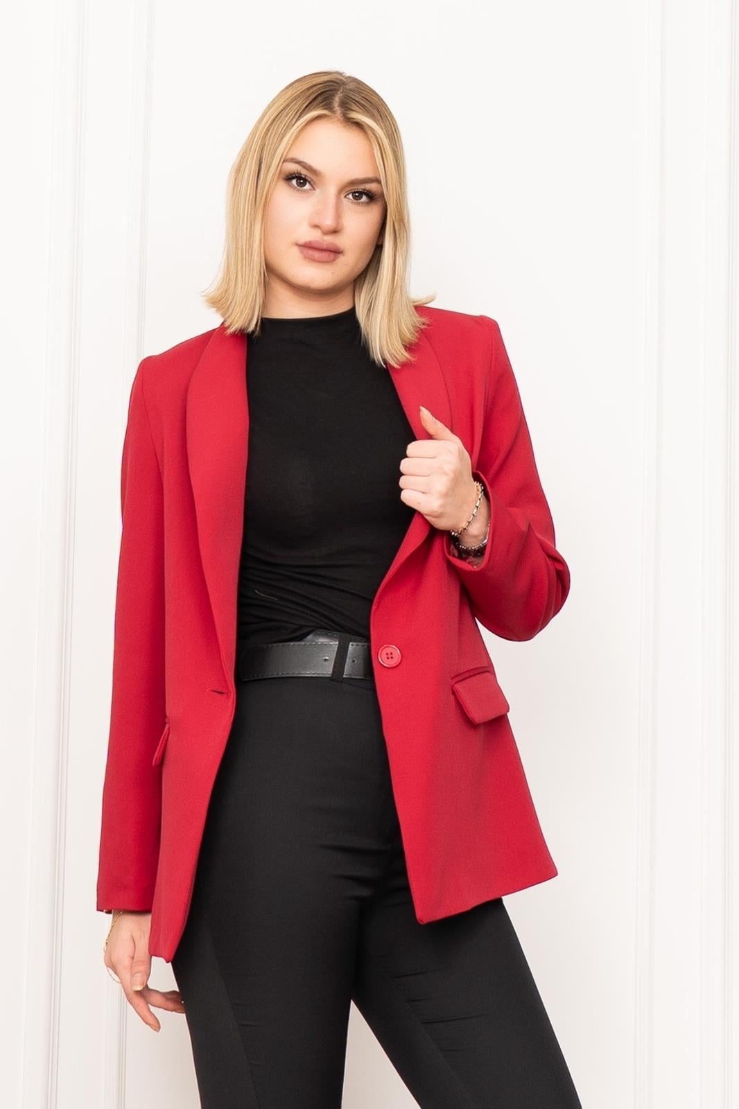PEARL FİT CEKET - BORDO