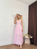 ABAGAIL UZUN ELBİSE - PEMBE