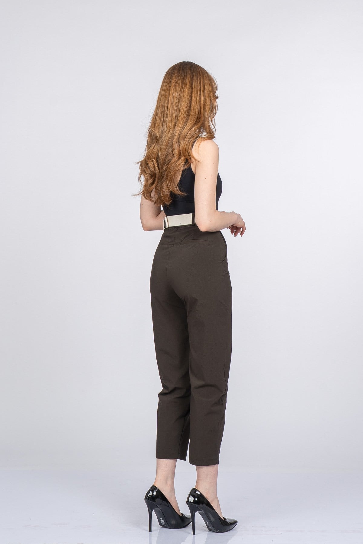 PIPER KEMERLİ PANTOLON - HAKİ