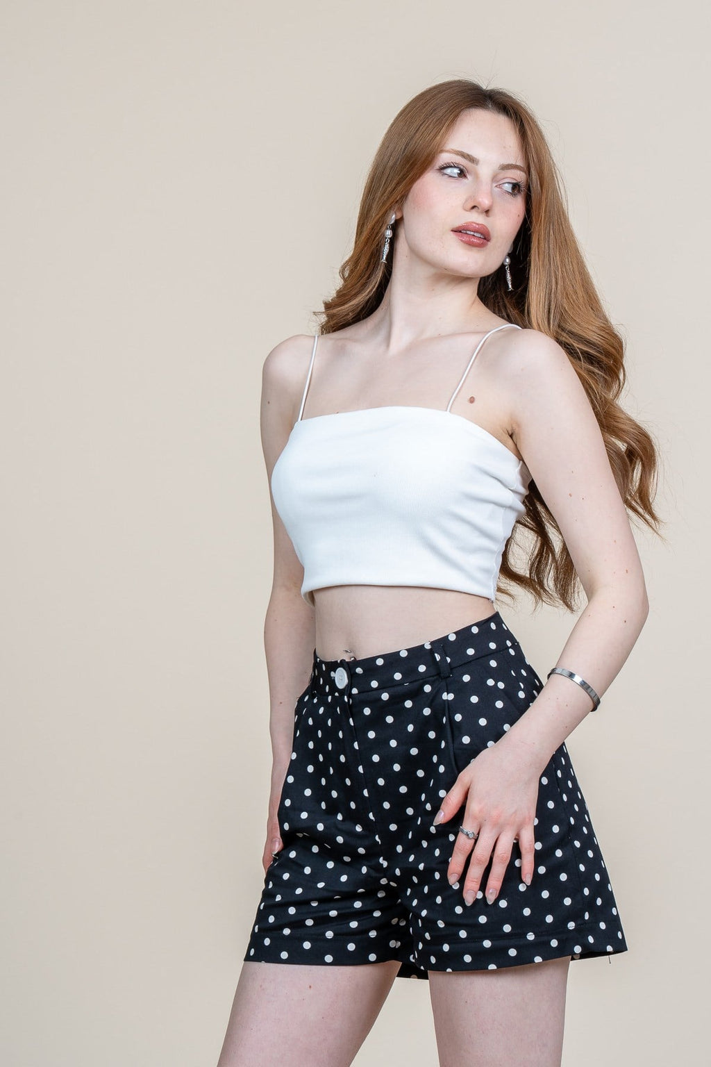 REBEKAH PUANTİYELİ ŞORT - SIYAH