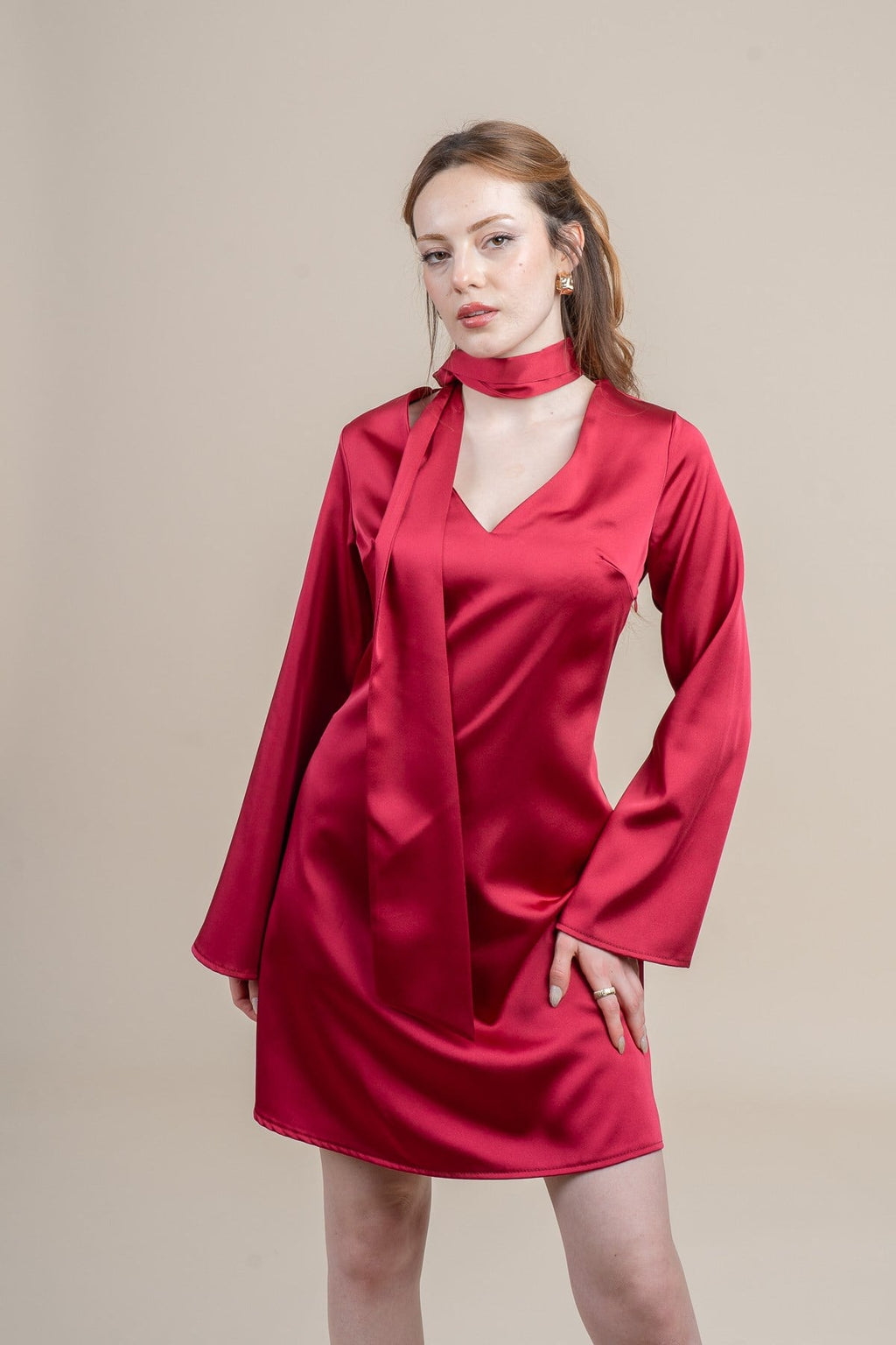 REUBEN ELBİSE - BORDO