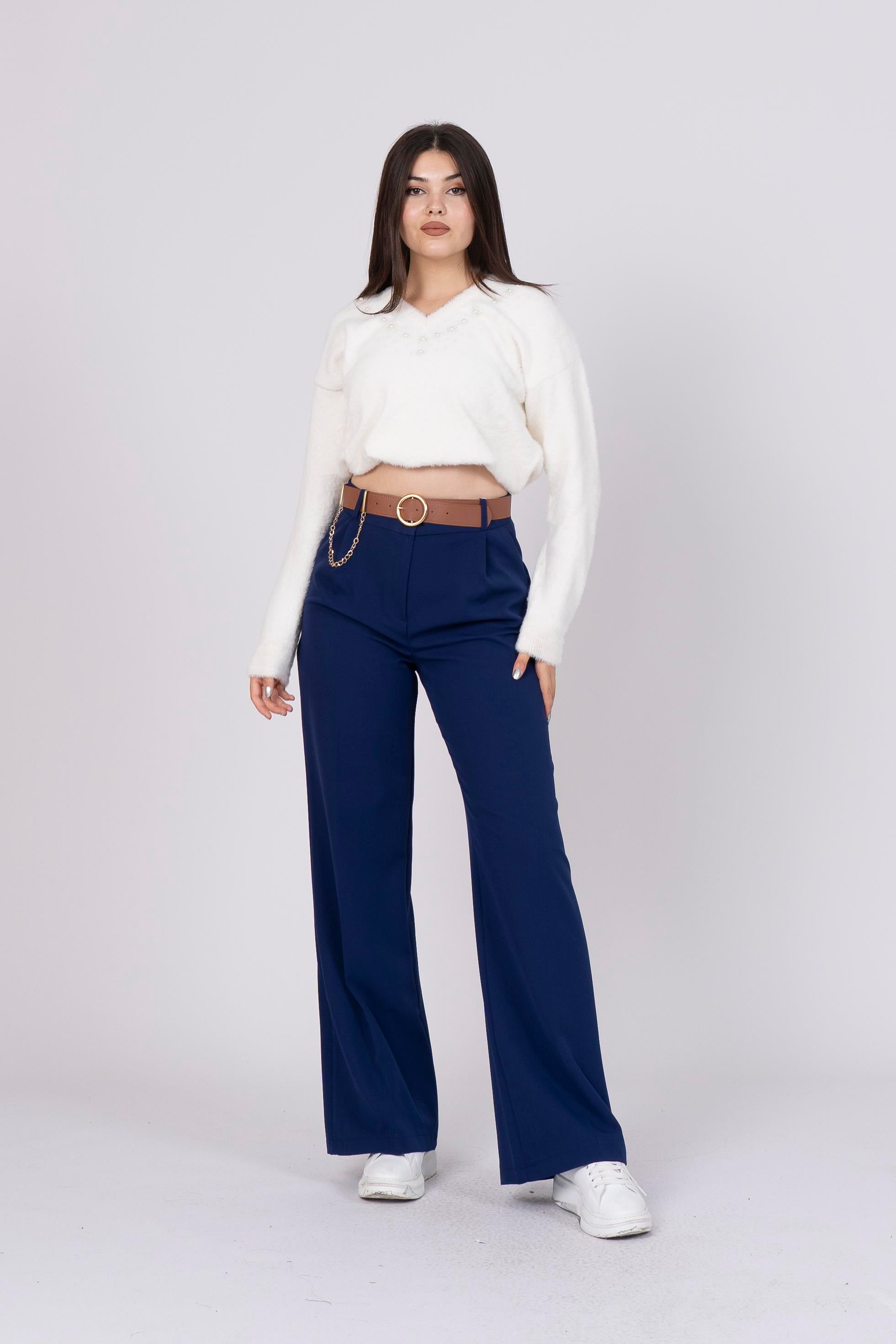 RYLIE BOL PAÇA KEMERLİ PANTOLON - LACI