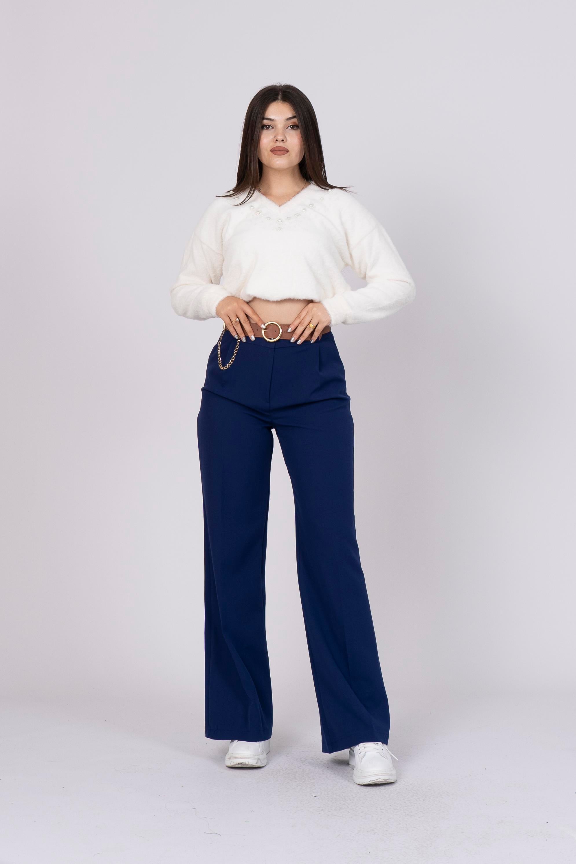 RYLIE BOL PAÇA KEMERLİ PANTOLON - LACI